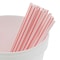 Amercareroyal Royal 5" White With Red Stripe Sip Straw, PK1000 S1525 - alternate 6